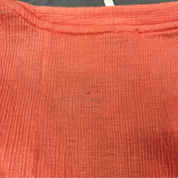 Free People Pink Long Sleeve Waffle Henley Knit Your Girl Tunic Dress XS - Picture 9 of 9